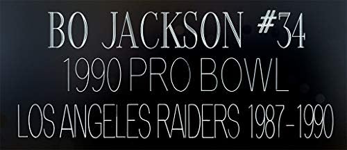 Bo Jackson İmzalı Siyah Jarse - Güzel Keçeleşmiş ve Çerçeveli-Jackson tarafından İmzalanmış ve Beckett tarafından
