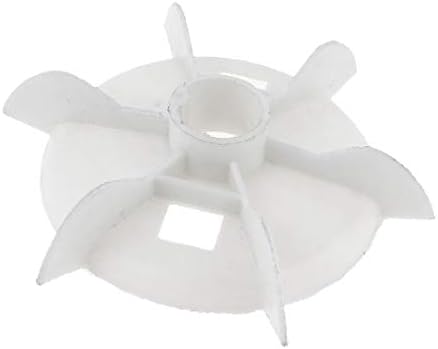 X-DREE Y112 Yedek Beyaz Plastik İç Çap 2.8 cm Altı Çark Motoru Fan Kanadı (Y112 ricambio bianco plastica diametro