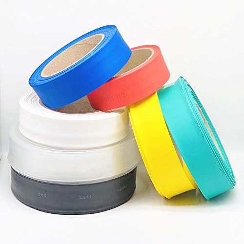 1 Metre 5MM-180mm ısı borusu Shrink daralan 7 renk boru Sleeving Wrap tel kitleri 2:1 (Renk : Beyaz, İç Çap : 30mm)