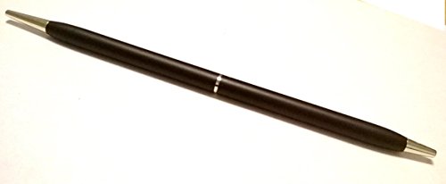 ZyduzscAT Mükemmellik Tasarım Masası Seti Siyah Tükenmez Kalem Değiştirme-2 Yönetici İnce, Altın Desenli Siyah Mat