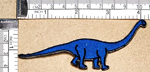 Kleenplus 2 adet. Vahşi Dinozor Mavi Karikatür Yama Brachiosaurus Dinozor Sticker Zanaat Yamalar DIY Aplike İşlemeli